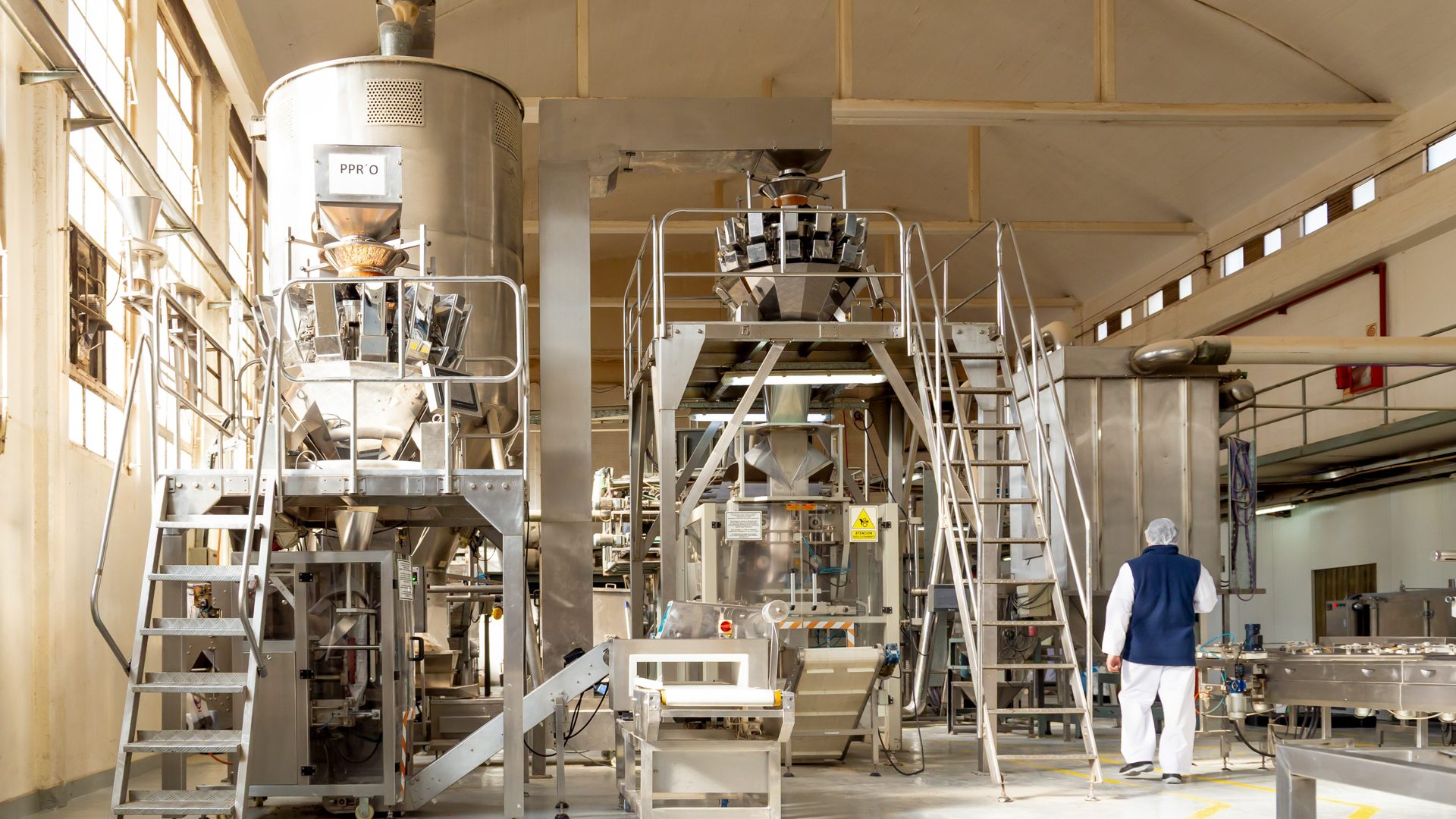 Hall de producción y envasado de Cereal Food